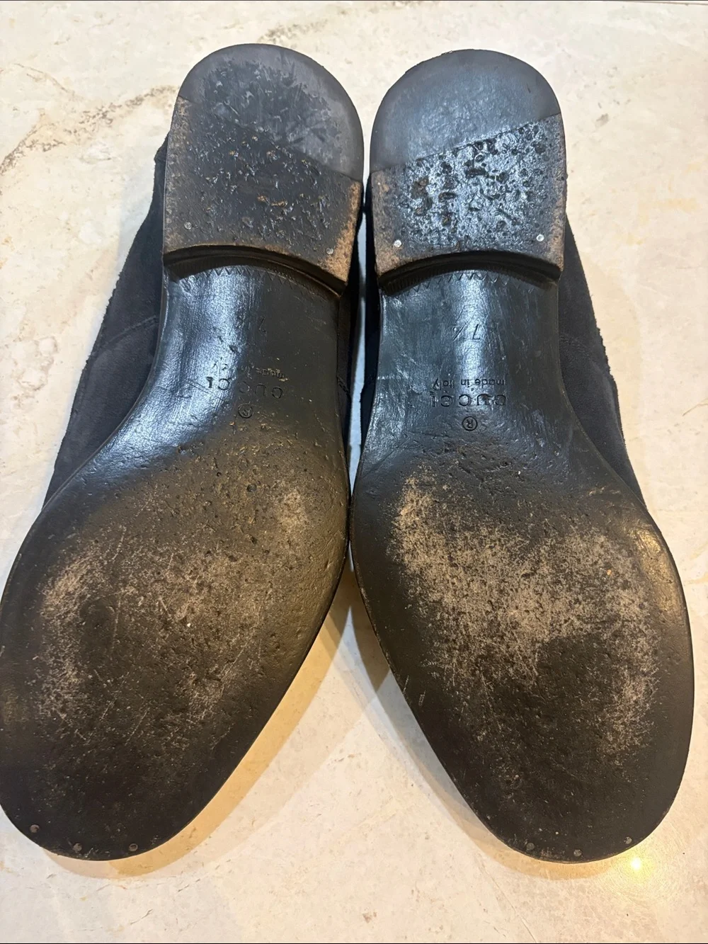 Gucci refined suede